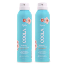 COOLA Organic Sunscreen SPF 70 Sunblock Spray Dermatologist Tested Skin Care for Daily Protection Vegan and Gluten Free Peach Blossom 6 Fl Oz