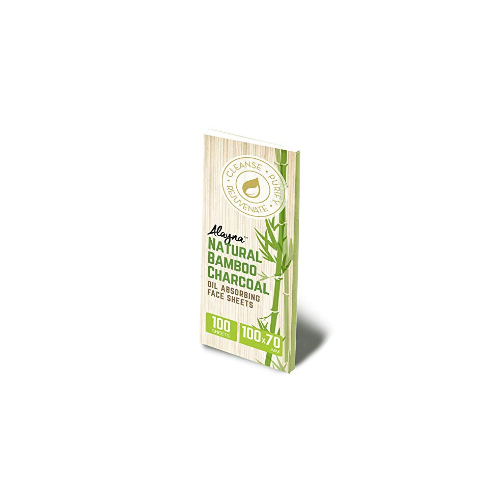 Alayna Oil Blotting Sheets For Face Natural Bamboo Charcoal Blotting Paper For Oily Skin Oil Absorbing Tissues Beauty Blotters Remove Excess Shine Organic Bl