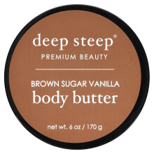 Deep Steep Body Butter 6 oz (brunt sukker vanilje)