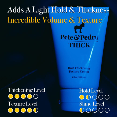 Pete & Pedro THICK - Crema per Capelli con Tenuta Leggera, Volume e Textura | Per Capelli Sottile e Diradati 2