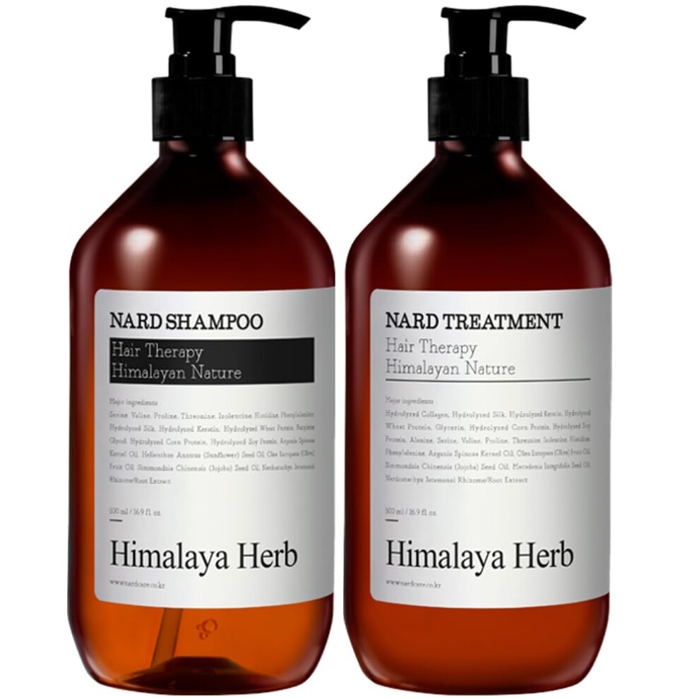 NARD Shampoo and Conditioner Set Signature - Scalp Vitality  Soft Cleansing  Hair Care  and Treatment (Containing Argan Olive Jojoba Macadamia Sunflow