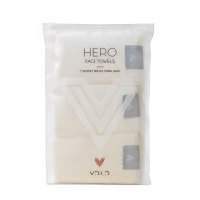 Asciugamano viso VOLO Hero Salt White | Salviette viso riutilizzabili | Salviette struccanti e dopo la doccia | Asciugamani viso in tessuto nanow