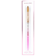 Kiara Sky Pink Crystal Acrylic Kolinsky Nail Brush (10)