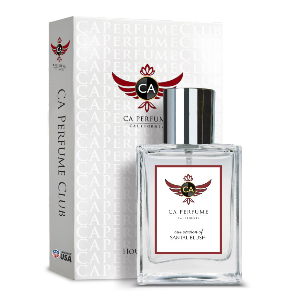 CA Perfume Impression of Santal Blush For Women Replica Version Fragrance Dupes Eau de Parfum Spray 1.7 Fl Oz/50ml-X1