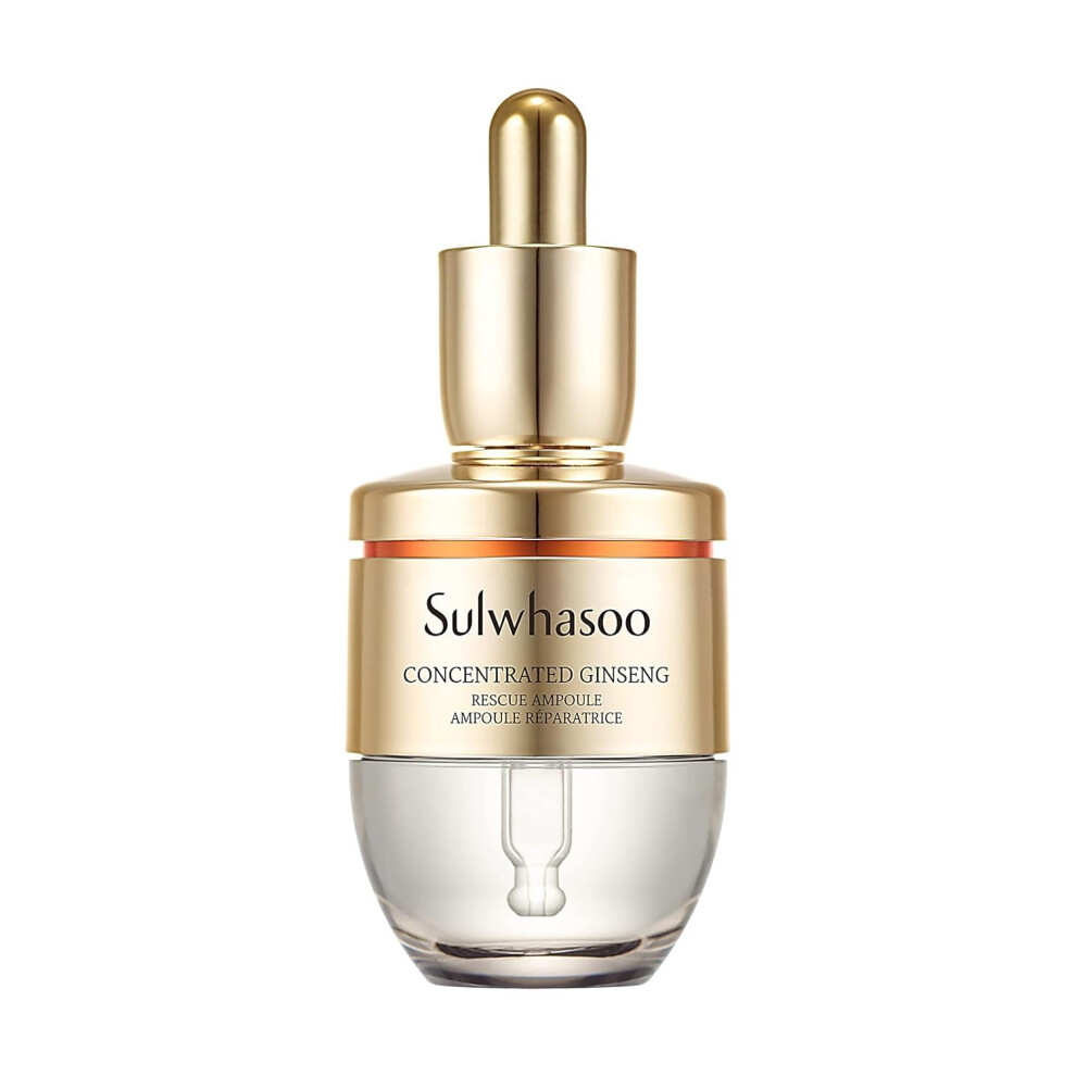 Sulwhasoo Concentrated Ginseng Rescue Ampoule: Potent Serum To Moisturize Soothe And Visibly Soften Lines & Wrinkles 1.69 Fl. Oz.