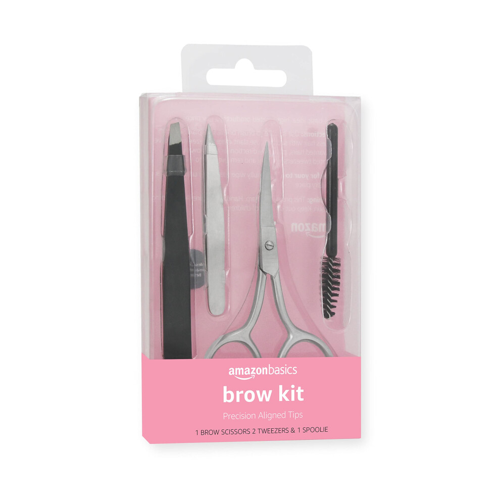 Amazon Basics 4 Piece Brow Kit  black