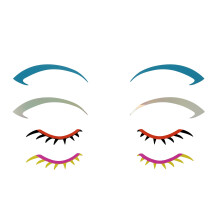 PaintLab Eyeliner Sticker for Eyes Versatile and Long-Lasting Self-Adhesive Wing Eyeliner Stamp Eye Makeup Strip Tape Kit 4 Pairs Spring Chella