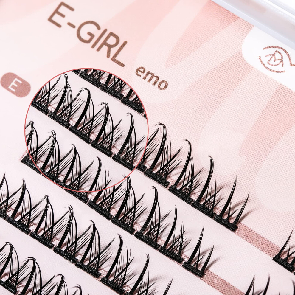 Mlen Diary Individual Lashes Cluster Eyelash Extensions Long Volume False Lashes Wisps Lashes 0.07Mm Soft Diy False Eyelashes Extension Premade Fans N