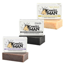 Grown Ass Man Co. - Solid Shampoo Bar 3 i 1: Hår, Skägg & Kropp - Plastfri & Ekologisk