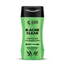 BEARDO Body Acne testpol frfiaknak 200 ml | Neem s teafval | Tiszta tiszta bor | A test pattansa s a bor tiszttsra | B-akne testpol