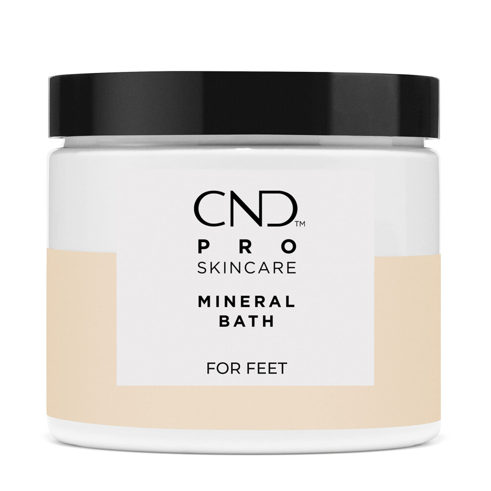 CND Pro Skincare Mineral Bath for Feet  Avocado Oil  Vitamin E  and Shea Butter  Natural Vegan Formula  18 Fl Oz