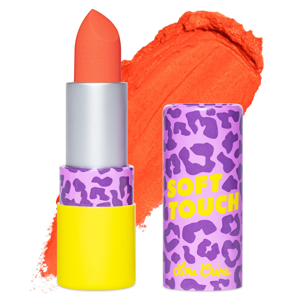 Lime Crime Soft Touch Comfort Matte Lipstick  Retro Sunrise (Bright Red-Orange) - Flirty Retro Shades - Full-Coverage Long Lasting  Lip Lining & Soft