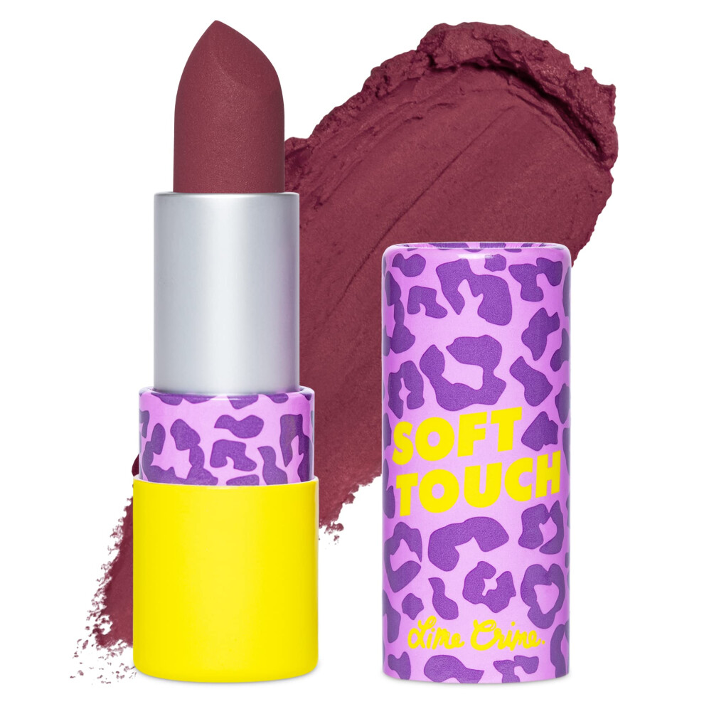 Lime Crime Soft Touch Comfort Matte Lipstick  Violet Vibes (Deep Violet) - Flirty Retro Shades - Full-Coverage Long Lasting  Lip Lining & Soft Formula