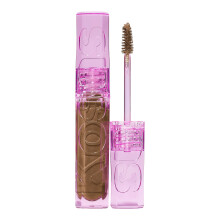 Gel colorido Kosas Air Brow com ingredientes veganos limpos para sobrancelhas fofas, cheias e saudveis, Longwear (marrom macio)