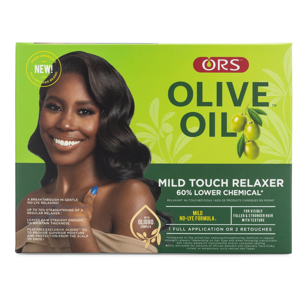 Ors Olive Oil Mild Touch Relaxer 60% Lower Chemical No Lye - Mild Strength