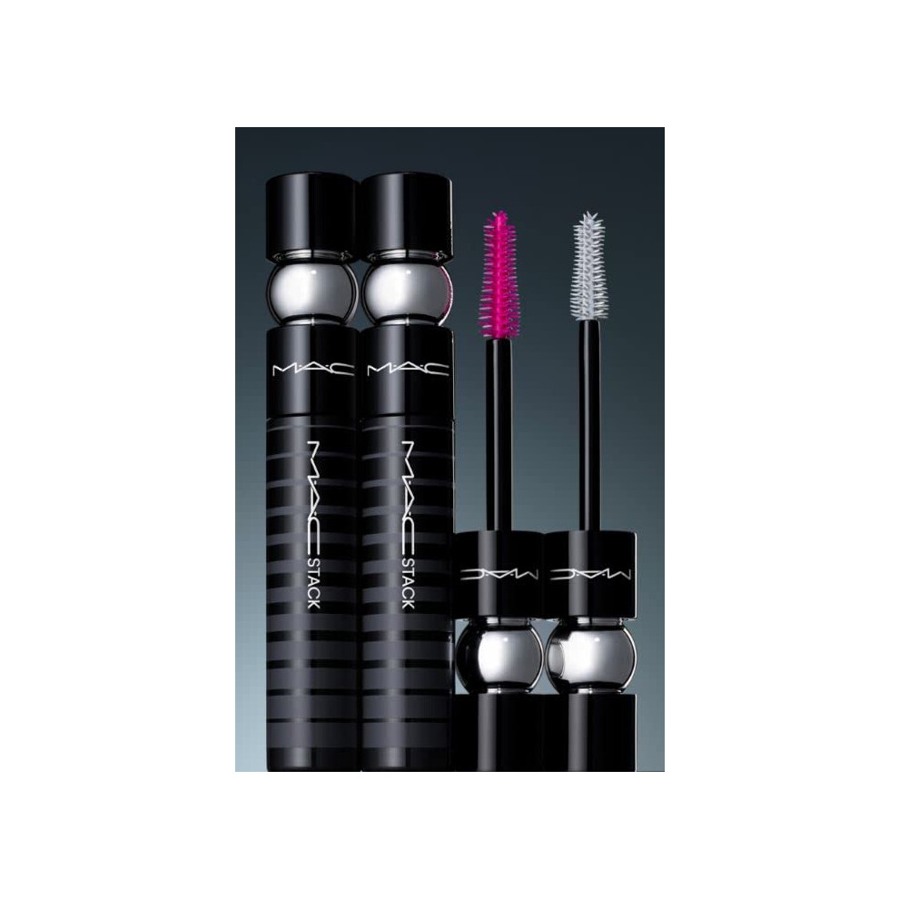 M.A.C. Stack Mascara Duo - Superstack Mega Brush and Superstack Micro Brush  0.41 Fl Oz (Pack of 2)