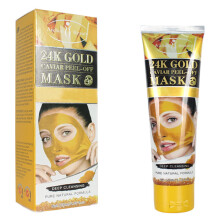 AICHUN BEAUTY Peel-Off gezichtsmasker Diep reinigende olie en vuil Pori? Gezichtshuid Herstellen Vitamine A & E 120 ml / 4.05 fl.oz (24K GOLD CAVIAR