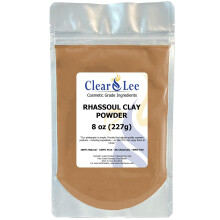 ClearLee Rhassoul Ghassoul Clay Polvere Cosmetica - 100% Naturale - Ottima per Detox e Ringiovanimento