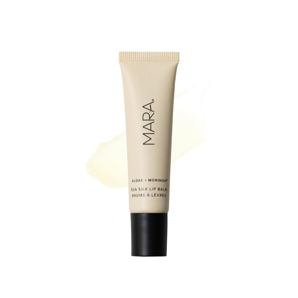 Mara - Natural Sea Silk Lip Balm With Algae + Moringa | Non-Toxic Plant-Based Skin Care Hypoallergenic | Moisturize Plump + Soothe Dry Chapped Lip