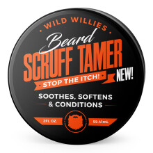 Wild Willies Baardcr?e - Scruff Tamer voor korte baarden en stoppels Verzacht en voedt met groene thee-extract en alo?vera-gel