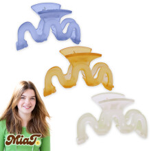 KIKKER SAC x Mia Talerico 3 haarklauwclips voor meisjes Frosted haaraccessoires Clip voor vrouwen Swivel Claws voor kinderen