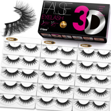 Eliace wimpers valse wimpers gekruiste kattenogen piekerige natuurlijke lange manga faux nertsenwimpers 15 mm 15 paar valse wimpers stekelige volume