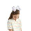 AMYDECOR 8 tommer hvide glitrende glitter-h?rsl?jfer til piger 4