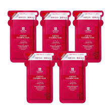 Leaders Mediu Amino Brightening & Clearing Facial Sheet Mask | Vitamin-C-Lotus-Extrakt gegen Aknenarben, Hyperpigmentierung, dunkle Flecken, gleichmä