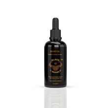 Black N Manly Beard Oil with Leak proof top all natural with Biotin and Collagen. Our products will soften and moisturizes in a 2 oz glass bottle