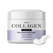 Collagen Face Moisturizer Ultra Moisturizing Cream for Face Body & Hands 24 hours Moisturization Avoids Wrinkles & Improves the Firmness and Elas