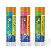 STREAM 2 SEA SPF 30 Organic Lip Balm Set Reef Safe Cherry Vanilla Naturally Naked and Cucumber Mint Moisturizing + Sun Protect Outdoor Lip Balm For