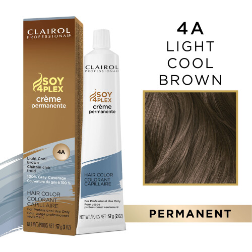 Clairol CLAIROL PROFESSIONAL Permanent Crme 4A Light Cool Brown 2oz 1