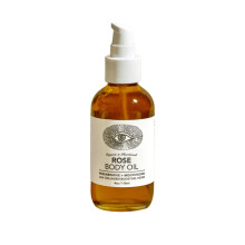 Anima Mundi Apothecary Rose Body Oil - Botanisch dichte adaptogene collageenformule - Gemaakt met organische Moringa- en jojoba-olie voor huidverjong