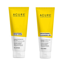 Acure Bestseller Duo Kit - Verhelderende gezichtsscrub en reinigingsgel - Alle huidtypes - Reiniging met granaatappel, bramen en acai - Scrub met zee