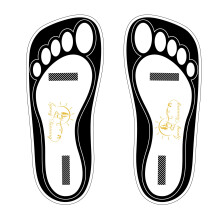 25Pairs(50 Feets) Disposable Black Spray Tanning Feet Pads Sunless Airbrush Spray Tent Protect Foot