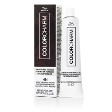 COLORCHARM Demi Permanentna koloryzacja włosów| 4N Jasny Neutralny Brąz | Odświeżenie połysku i ton | 2 uncje