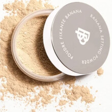 Bellapierre XL Bananenfestigungspulver | Leichtes farbkorrigierendes Puder mit ganztägigem Make-up-Schutz | Beseitigt Flecken und dunkle Augenringe |