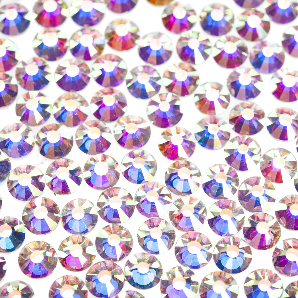 DIAO79NI Rhinestones 1440pcs SS10 Glass Nail Art Crystal AB Color Flatback Gemstones for Crafts Nails Makeup Bags and Shoes Decoration(SS10  AB Color)