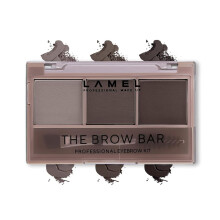 LAMEL Brow Bar Szemldk sznpaletta  Tltsd ki s formld a szemldkt Hosszan tart, knnyen sszekeverheto professzionlis smink 402-4,5 g / 0,1