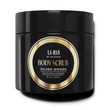 LaLicious Gilded Woods La-Man Body Scrub - Exfoli?ende suikerscrub voor mannen - Body Exfoliator Scrub voor dode huid en optimale hydratatie - Pure r