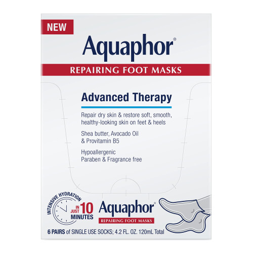 Aquaphor Aquaphor Μάσκες Ποδιών, Ενυδατικές Κάλτσες για Ξηρά Πόδια, Θεραπεία με Έλαιο Αβοκάντο