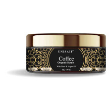 Unisaif Coffee Scrub Body Exfoliator - Exfoli?ende bodyscrub met rozenolie voor een gladde huid | Voed je huid met Coffee Body Scrub | Hydratatie | R