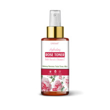 Unisaif Rose Hydrating Toner & Facial Mist with Rose Oil | Unclog Pores | Makeup Removal | Facial Toner for Acne Prone Skin (100 ml)