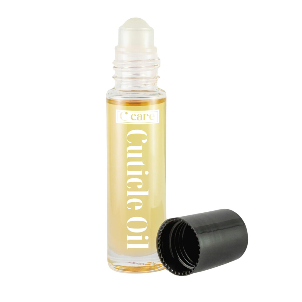 C CARE Sweet Almond Roll-On Cuticle Oil | Natural Revitalizing Hydrating Nail Oil For Repaired Cuticles Overnight | Remedy For Damaged Skin And Thin N