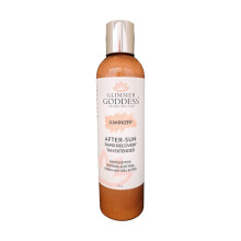 GLIMMER GODDESS ?kologisk After Sun Shimmer Lotion - Aloe Vera Ananas Shea Butter Papaya - Beroligende og fugtgivende