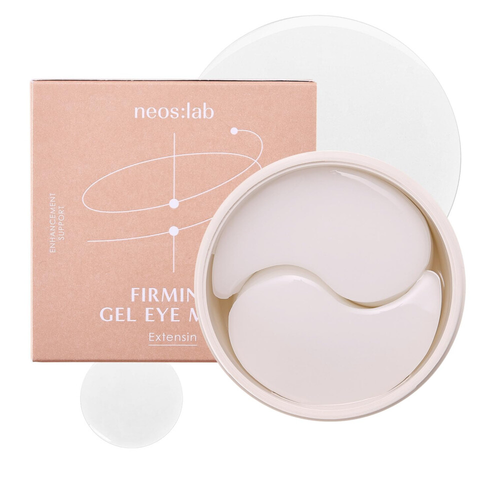 Neos:lab Firming Gel Eye Mask 60Ea (30Pairs) - Refreshing Hydrogel Eye Patch With Collagen Peptide Rice Ceramide Lactobacillus Ferment For A Firm E