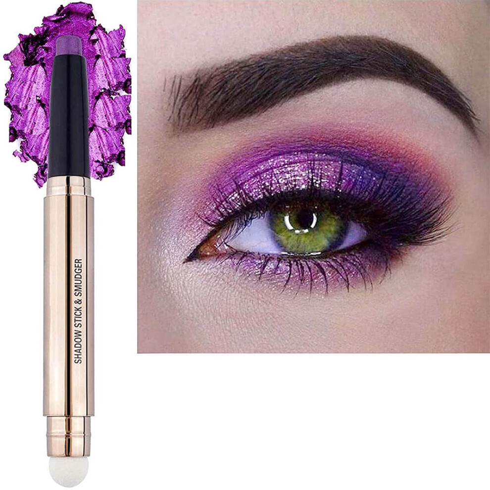 Mã¥ Foltren Purple Eyeshadow Stick Cream Smooth Shimmer Eyeshadow Pencil Makeup Hypoallergenic Waterproof Long Lasting Eye Shadow Highlighter Stick Create Multi
