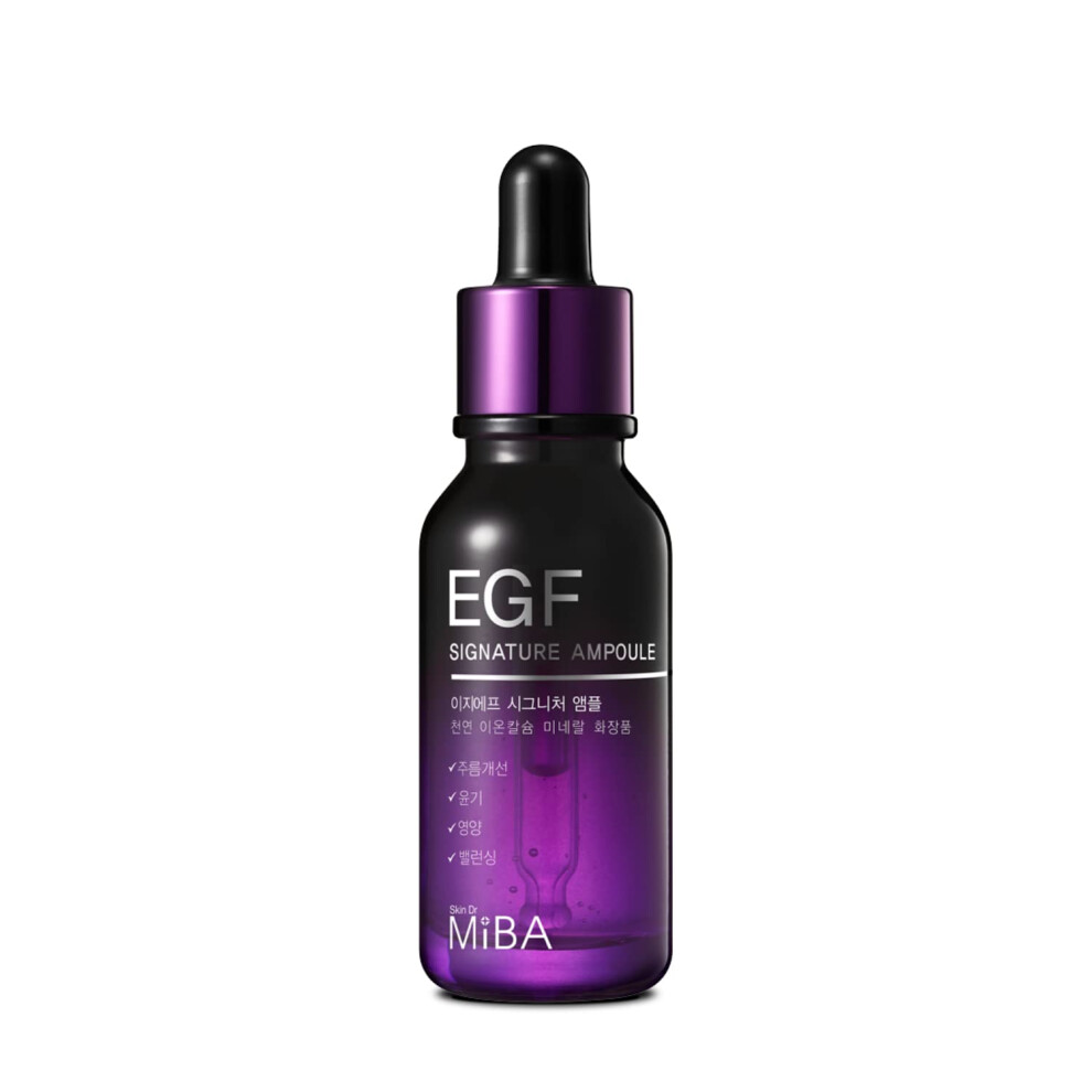 Miba Light Egf Signature Ampoule 20Ml / 0.68 Fl.oz Skin Apex That Wakes Up With One Drop Egf Peptides Night Serum Watery Texture