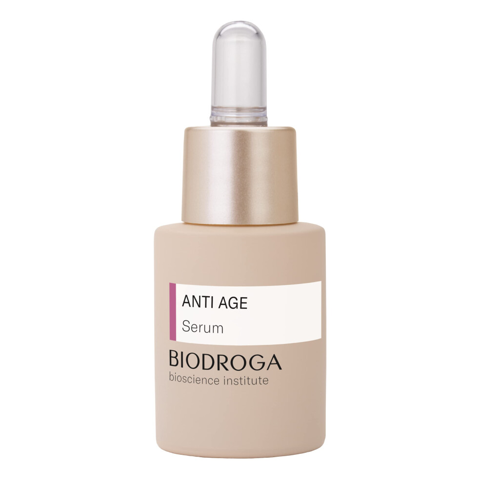 Biodroga Anti Age Serum (0.5 Oz) Tightening Smoothing Anti Wrinkle Lifting - With Instant Lift Complex & Q10 - No Fragance Colouring Silicons Mi