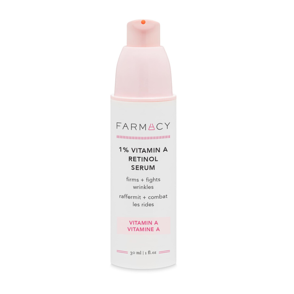 Farmacy Retinol Serum for Face - 1% Vitamin A Anti Aging Serum - Resurfacing Wrinkle Serum Formulated with Encapsulated Retinol + Ceramide NP to Preve
